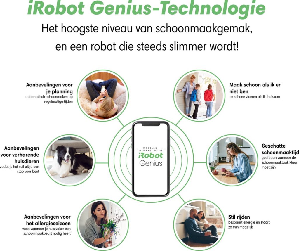 Schoonmaak gemak met robot stofzuiger.