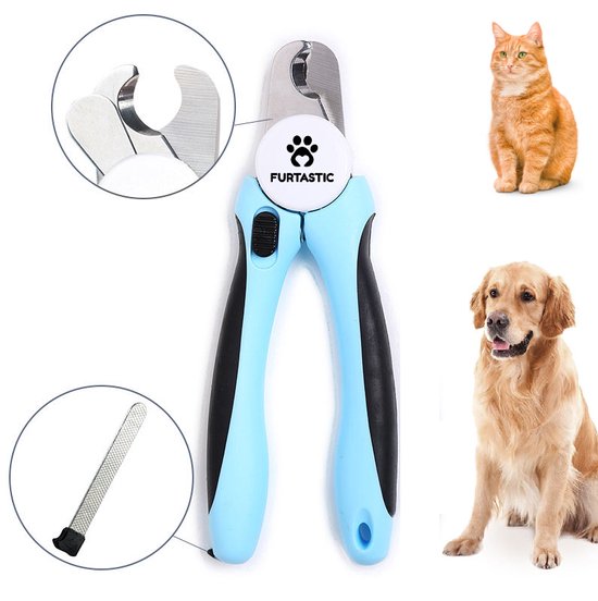 Professionele nagelknipper voor honden en katten, met een comfortabele grip en ingebouwde nagelvijl. Geschikt voor veilig en stressvrij nagelknippen.